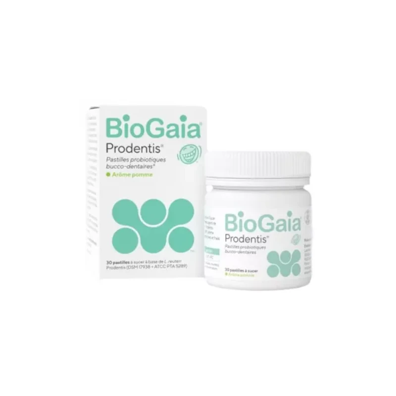 BioGaia Prodentis Pastilles Probiotiques Bucco-Dentaires Arôme Pomme 30 Pastilles 1 BioGaia Prodentis Pastilles Probiotiques Bucco-Dentaires Arôme Pomme 30 Pastilles
