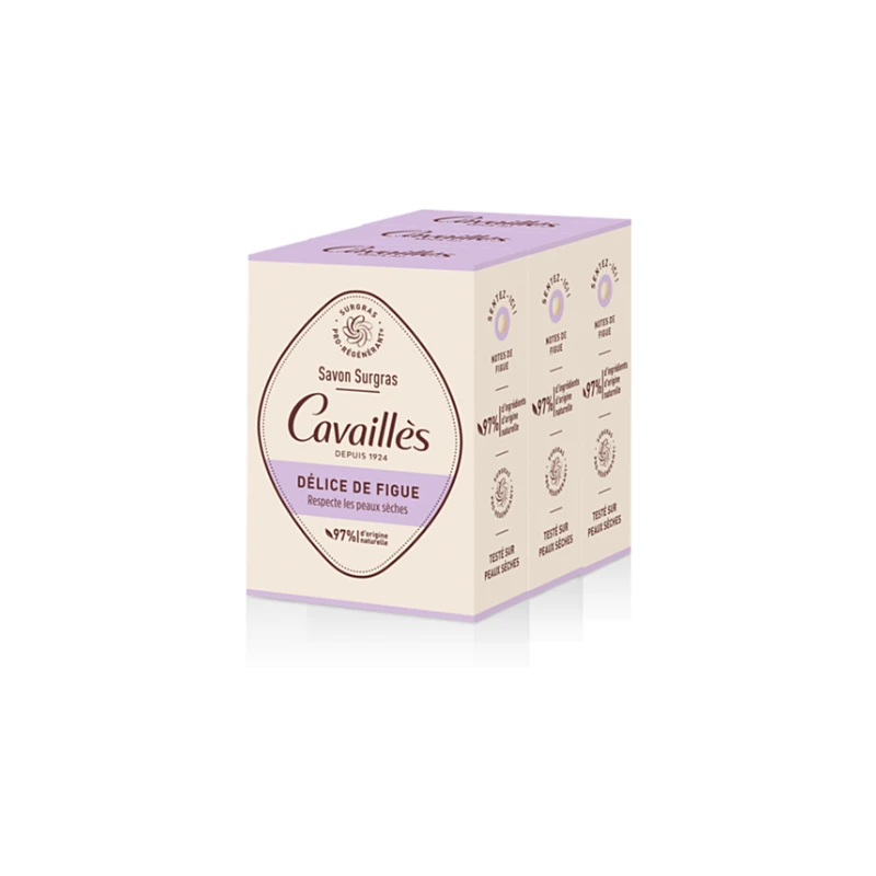 Cavaillès Savon Surgras Délice De Figue 3 X 200g 1 Cavaillès Savon Surgras Délice De Figue 3 X 200g