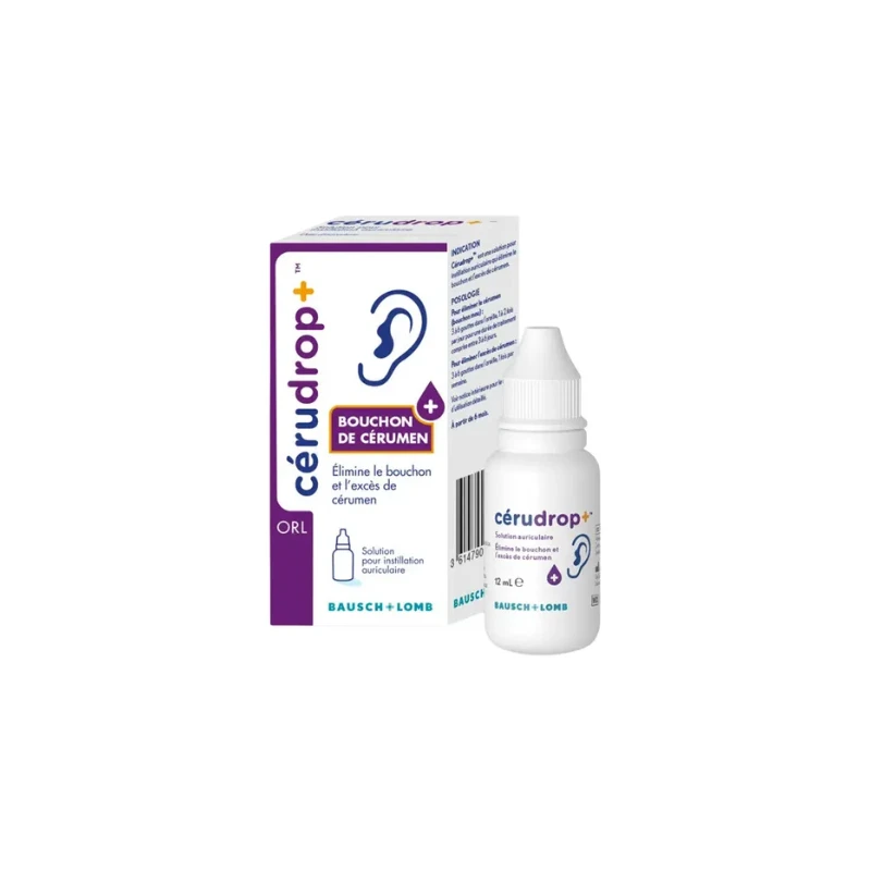 CERUDROP+ - Bouchon De Cérumen Solution Auriculaire, 12ml 1 CERUDROP+ - Bouchon De Cérumen Solution Auriculaire, 12ml