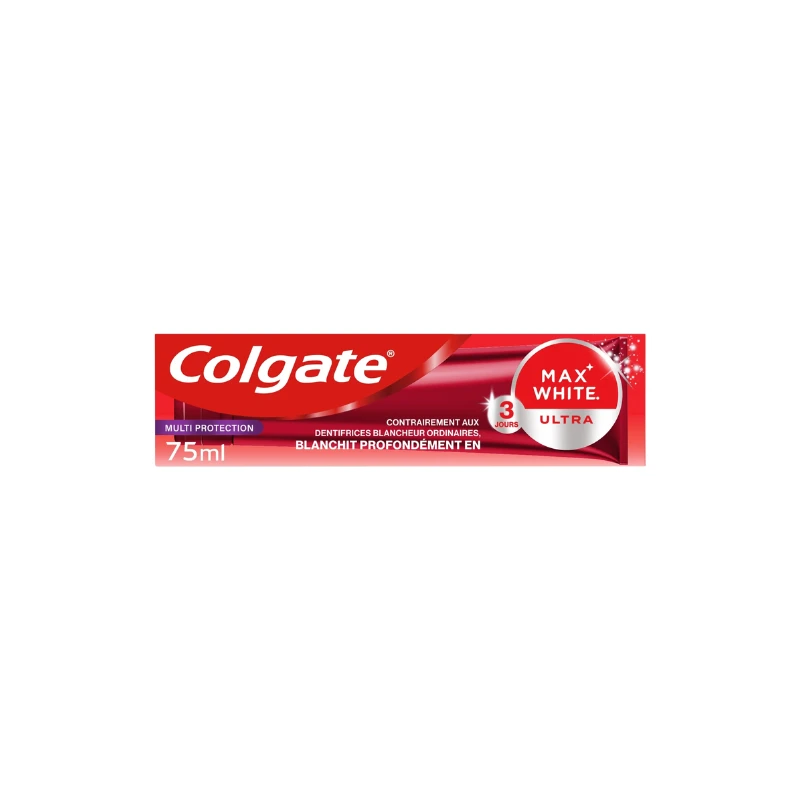 COLGATE Dentifrifice Blancheur Max White Multiprotec 1 COLGATE Dentifrifice Blancheur Max White Multiprotec