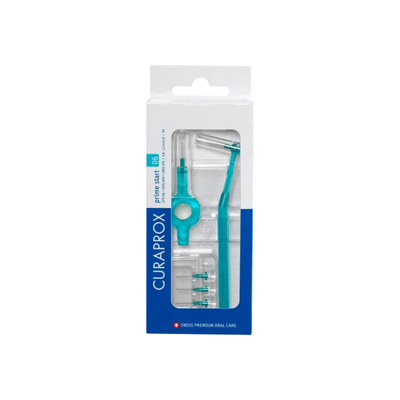 Curaprox CPS 06 Prime Start 5 Brossettes Interdentaires + Manche 1 Curaprox CPS 06 Prime Start 5 Brossettes Interdentaires + Manche