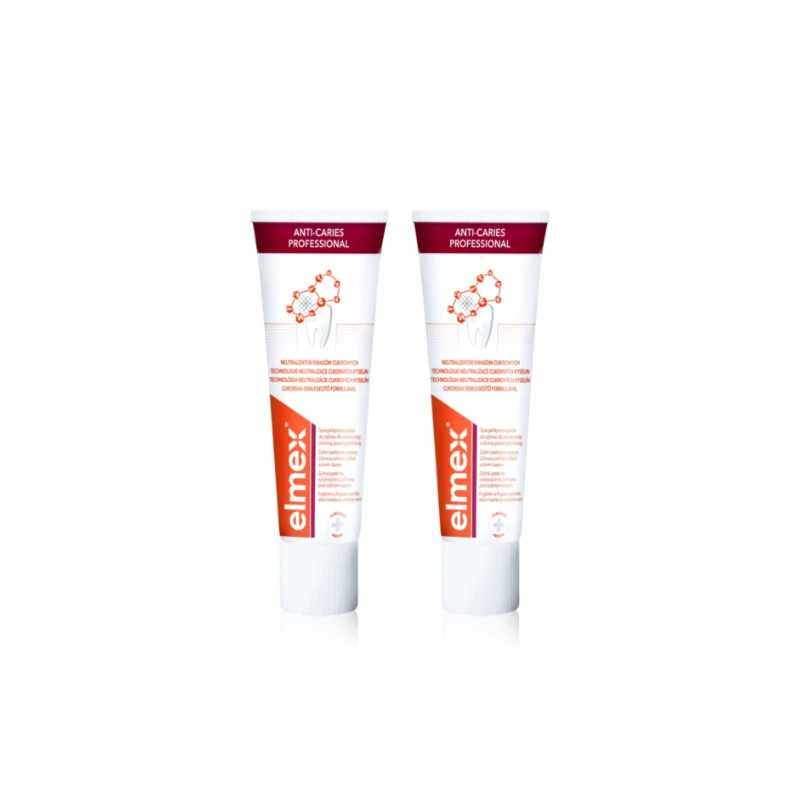 Elmex ANTI-CARIES Professional Dentifrice, Lot 2x100ml 1 Elmex ANTI-CARIES Professional Dentifrice, Lot 2x100ml