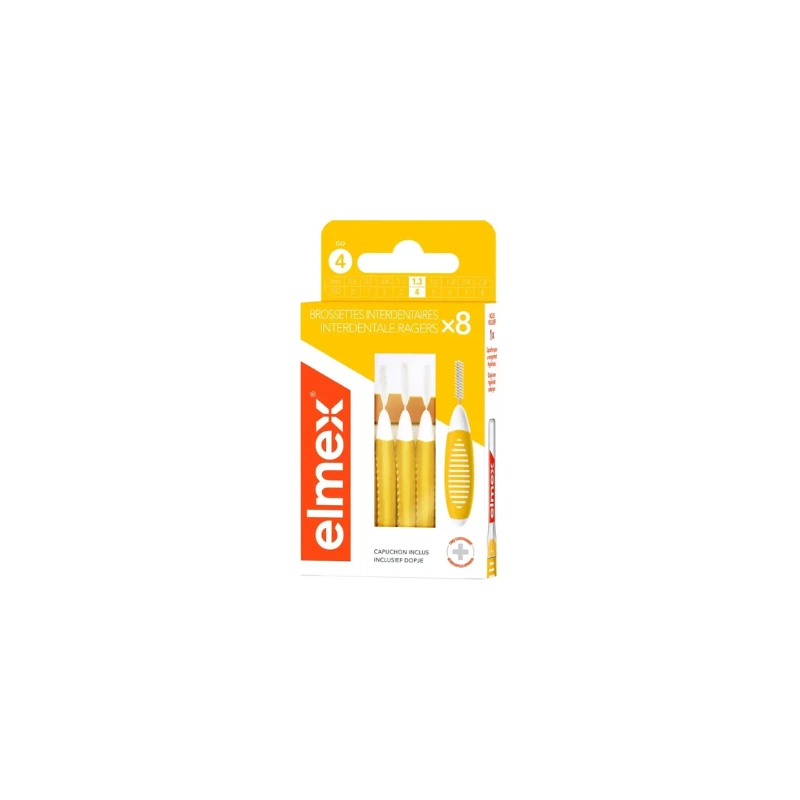 ELMEX Brossette Interdentaire Taille 4 1.3mm, 8 Unités 1 ELMEX Brossette Interdentaire Taille 4 1.3mm, 8 Unités