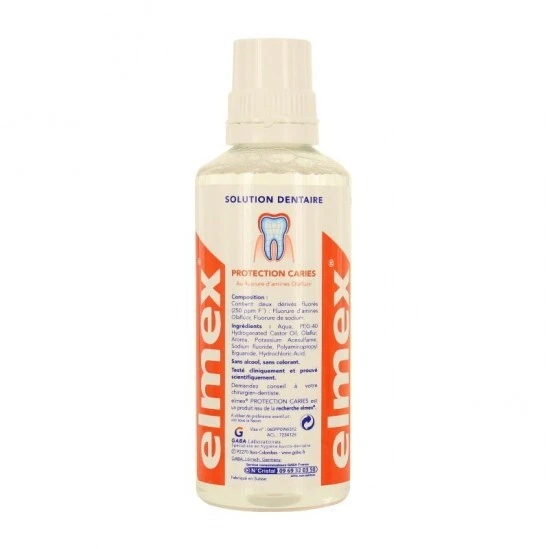 Elmex Protection Caries Bain De Bouche 400ml 1 Elmex Protection Caries Bain De Bouche 400ml