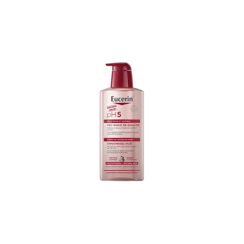 Eucerin PH5 - Gel-Huile De Douche - Visage Et Corps - Peaux Sèches Et Sensibles, 400ml 1 Eucerin PH5 - Gel-Huile De Douche - Visage Et Corps - Peaux Sèches Et Sensibles, 400ml
