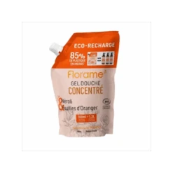 Florame Gel Douche Concentré Néroli Et Feuilles D'Oranger Éco-Recharge Bio 300 Ml