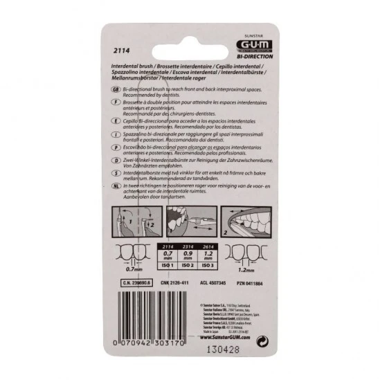 Gum Brossettes Proxabrush Bidirection Ultra-micro 2114 2 Gum Brossettes Proxabrush Bidirection Ultra-micro 2114 – Image 2