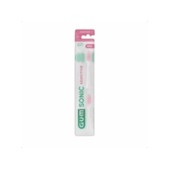 GUM Sonic Sensitive 2 Têtes De Brosse Ultra Souple 4111
