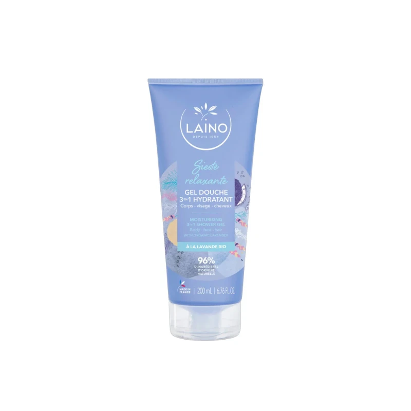 Laino Sieste Relaxante Gel Douche 3en1 Hydratant à La Lavande BIO 200ml 1 Laino Sieste Relaxante Gel Douche 3en1 Hydratant à La Lavande BIO 200ml