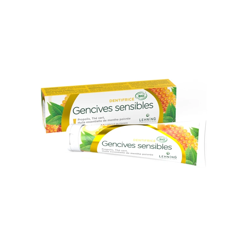Lehning Dentifrice Gencives Sensibles Bio 80gr 1 Lehning Dentifrice Gencives Sensibles Bio 80gr