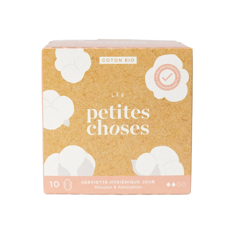 Les Petites Choses Serviette Hygiénique Jour Coton Bio Boîte De 10 1 Les Petites Choses Serviette Hygiénique Jour Coton Bio Boîte De 10