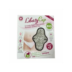 Liberty Cup Serviette Hygiénique Lavable X2