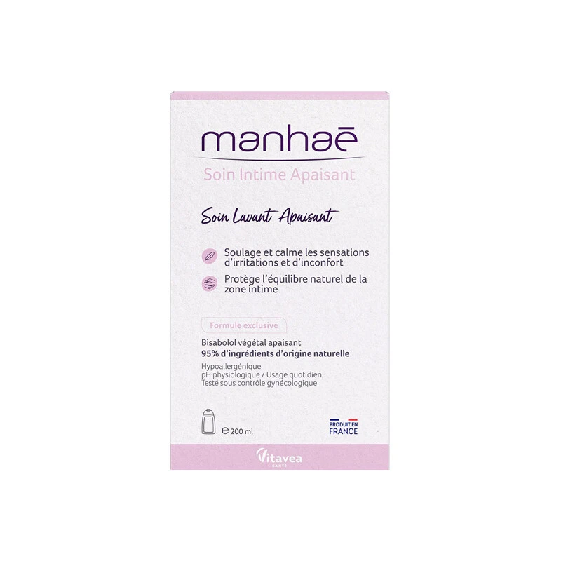 Manhaé Soin Intime Lavant Apaisant 200ml 1 Manhaé Soin Intime Lavant Apaisant 200ml