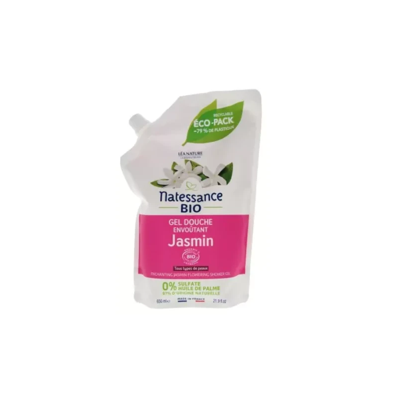 Natessance Gel Douche Envoûtant Jasmin Bio Recharge 650 Ml 1 Natessance Gel Douche Envoûtant Jasmin Bio Recharge 650 Ml