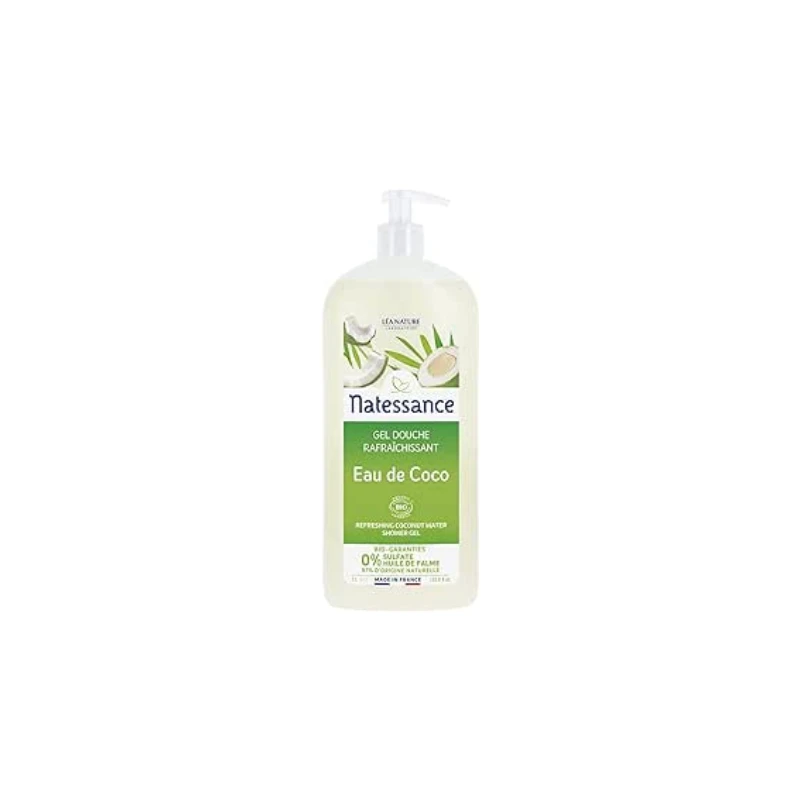 Natessance Gel Douche Rafraîchissant Eau De Coco 1L 1 Natessance Gel Douche Rafraîchissant Eau De Coco 1L