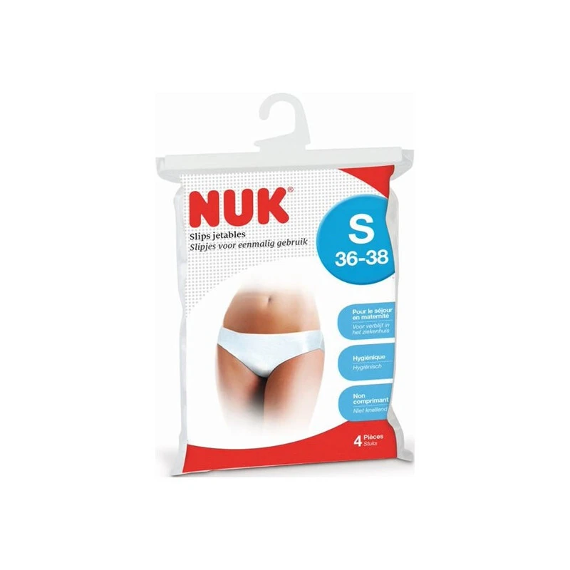 NUK Slips Jetables 4 Pièces Taille S 36-38 1 NUK Slips Jetables 4 Pièces Taille S 36-38