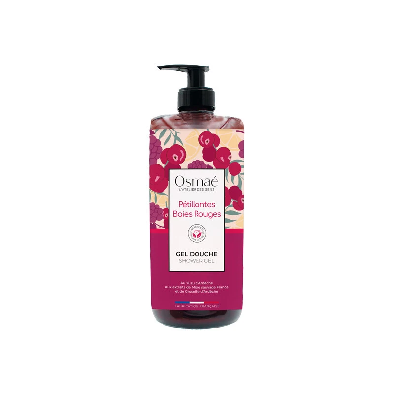 Osmaé Pétillantes Baies Rouges Gel Douche 1L 1 Osmaé Pétillantes Baies Rouges Gel Douche 1L