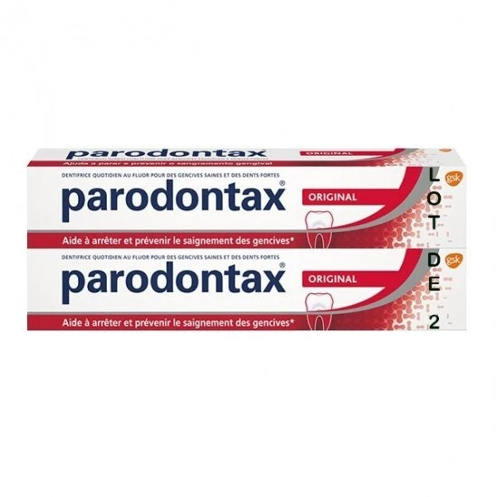 Parodontax Original Pâte Au Fluor 2x75ml 1 Parodontax Original Pâte Au Fluor 2x75ml