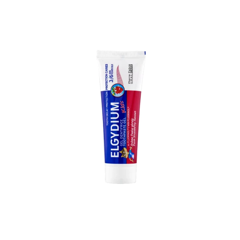 Elgydium Kids Dentifrice Fraise Givrée 50ml 1 Elgydium Kids Dentifrice Fraise Givrée 50ml