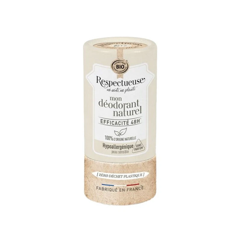 Respectueuse Mon Déodorant Naturel Hypoallergénique 50gr 1 Respectueuse Mon Déodorant Naturel Hypoallergénique 50gr