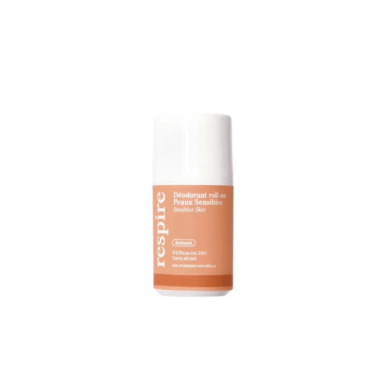 Respire Déodorant Roll-on Peaux Sensibles 50ml 1 Respire Déodorant Roll-on Peaux Sensibles 50ml