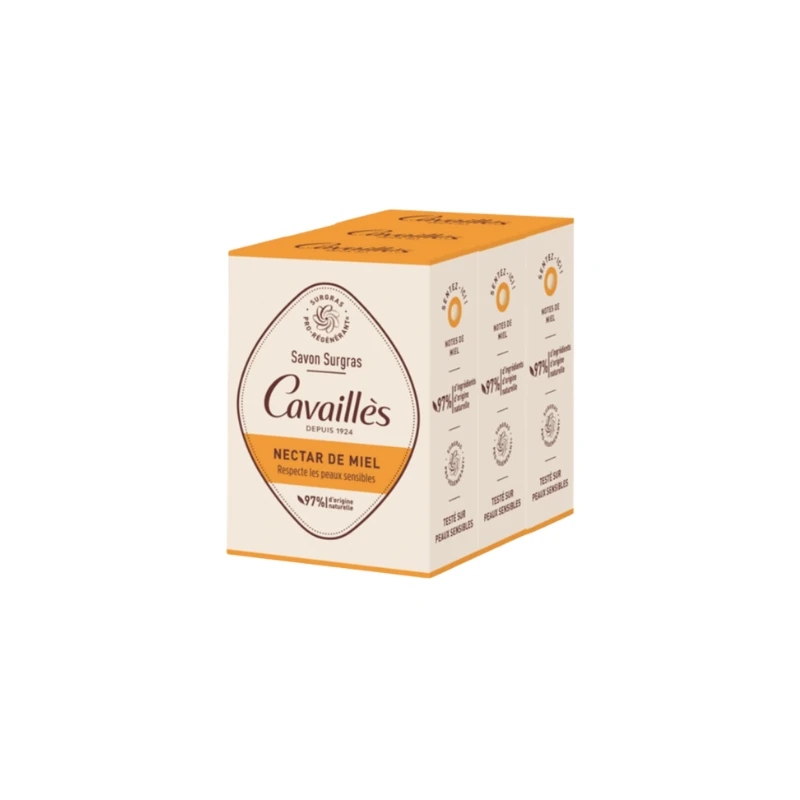 Rogé Cavailles Savon Solide Nectar De Miel, Lot 3x200g 1 Rogé Cavailles Savon Solide Nectar De Miel, Lot 3x200g