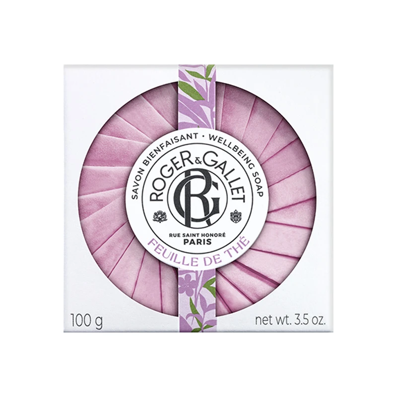 Roger & Gallet Feuille De Thé Savon Bienfaisant 100gr 1 Roger & Gallet Feuille De Thé Savon Bienfaisant 100gr