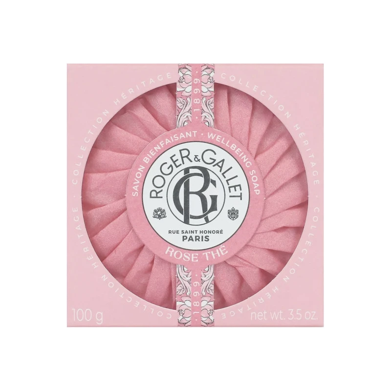 Roger & Gallet Rose Thé Savon Bienfaisant 100gr 1 Roger & Gallet Rose Thé Savon Bienfaisant 100gr