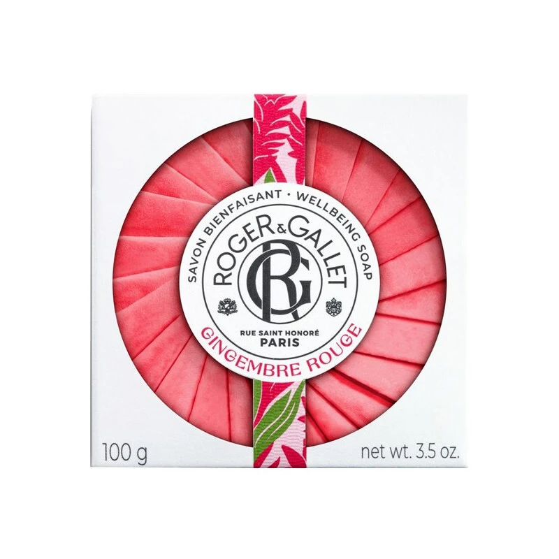 Roger & Gallet Savon Bienfaisant Gingembre Rouge 100g 1 Roger & Gallet Savon Bienfaisant Gingembre Rouge 100g