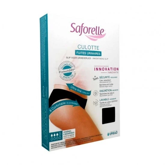 Saforelle Culotte Fuites Urinaires Légères à Modérées T38 1 Saforelle Culotte Fuites Urinaires Légères à Modérées T38