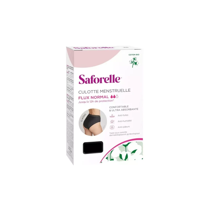 Saforelle Culotte Menstruelle Classic - Flux Normal - Taille 40 1 Saforelle Culotte Menstruelle Classic - Flux Normal - Taille 40
