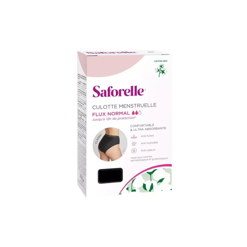 Saforelle Culotte Menstruelle Classic - Flux Normal - Taille 42 1 Saforelle Culotte Menstruelle Classic - Flux Normal - Taille 42