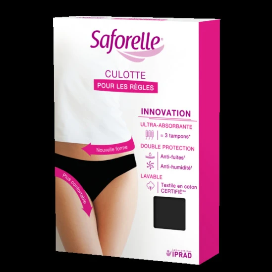 Saforelle Culotte Pour Les Règles Ultra Absorbante Noir L Taille 40 1 Saforelle Culotte Pour Les Règles Ultra Absorbante Noir L Taille 40