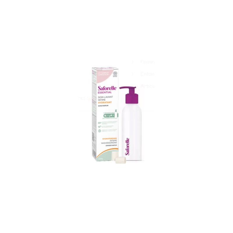 SAFORELLE - Essential Soin Lavant Intime Hydratant - Kit De Démarrage 1 SAFORELLE - Essential Soin Lavant Intime Hydratant - Kit De Démarrage