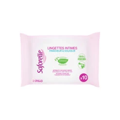 Saforelle Fraîcheur & Douceur 10 Lingettes Intimes