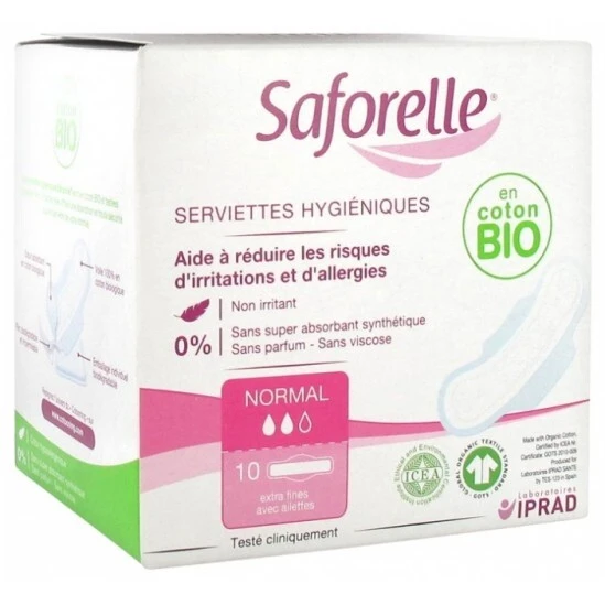 Saforelle Serviettes Hygiéniques Jour Boîte De 10 1 Saforelle Serviettes Hygiéniques Jour Boîte De 10