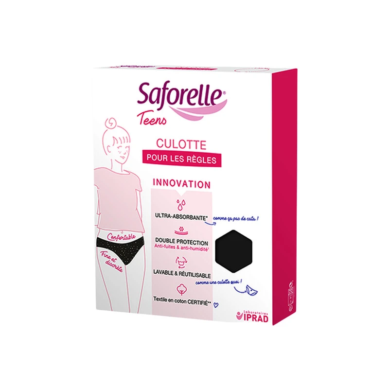Saforelle Teens Culotte Menstruelle Taille 14 Ans 1 Saforelle Teens Culotte Menstruelle Taille 14 Ans
