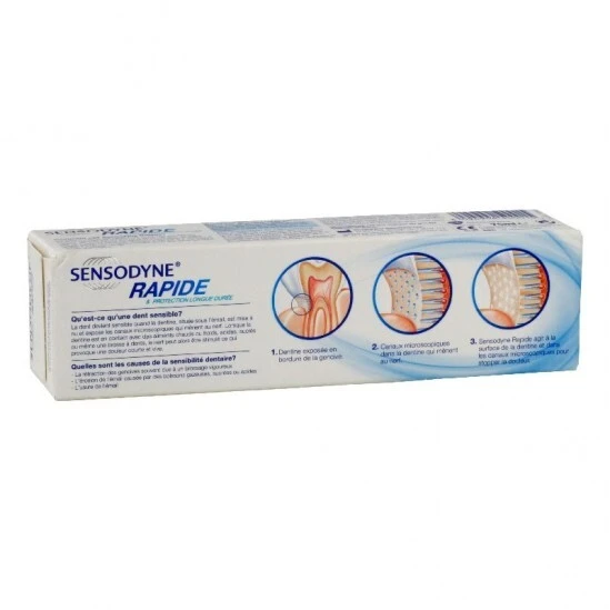 Sensodyne Rapide Dentifrice 75ml 2 Sensodyne Rapide Dentifrice 75ml – Image 2