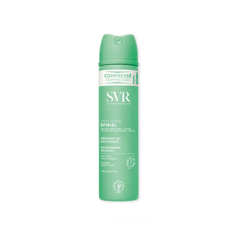 Svr Spirial Spray Végétal Déodorant Anti-humidité 48h 75ml 1 Svr Spirial Spray Végétal Déodorant Anti-humidité 48h 75ml