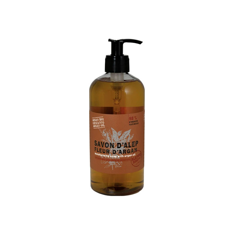 Tadé Savon D'Alep Liquide Fleur D'Argan 500ml 1 Tadé Savon D'Alep Liquide Fleur D'Argan 500ml
