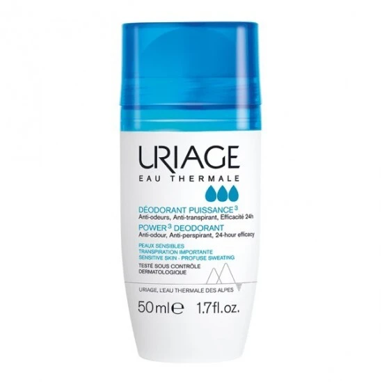 Uriage Déodorant Puissance 2x50ml 1 Uriage Déodorant Puissance 2x50ml