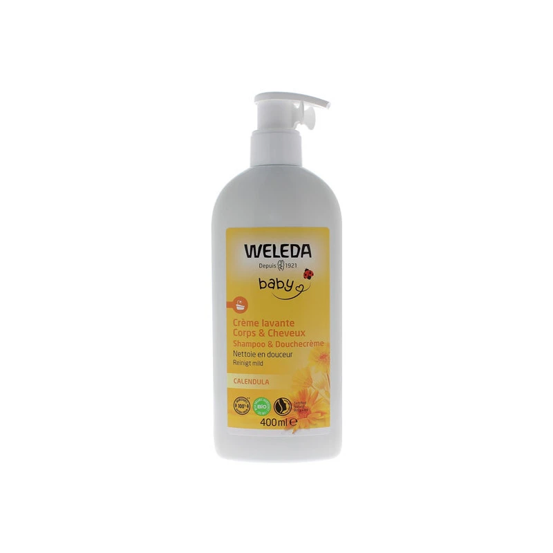 Weleda Baby Crème Lavante Corps Et Cheveux Calendula 400ml 1 Weleda Baby Crème Lavante Corps Et Cheveux Calendula 400ml