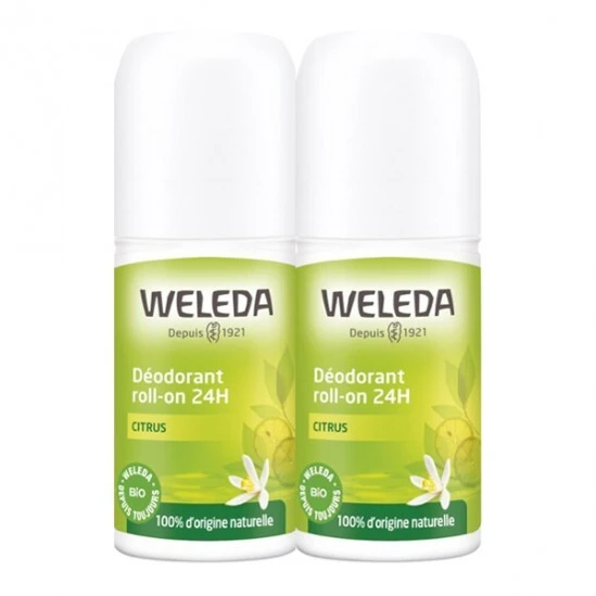 Weleda Déodorant Roll-on 24h Citrus 2x50ml 1 Weleda Déodorant Roll-on 24h Citrus 2x50ml
