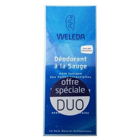 Weleda Déodorant à La Sauge 100ml Duo 1 Weleda Déodorant à La Sauge 100ml Duo