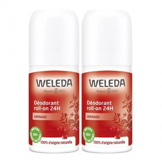 Weleda Déodorant Roll-on 24h Grenade 2x50ml 1 Weleda Déodorant Roll-on 24h Grenade 2x50ml