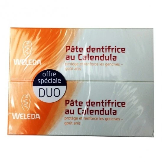 Weleda Pâte Dentifrice Au Calendula Duo 75ml 1 Weleda Pâte Dentifrice Au Calendula Duo 75ml